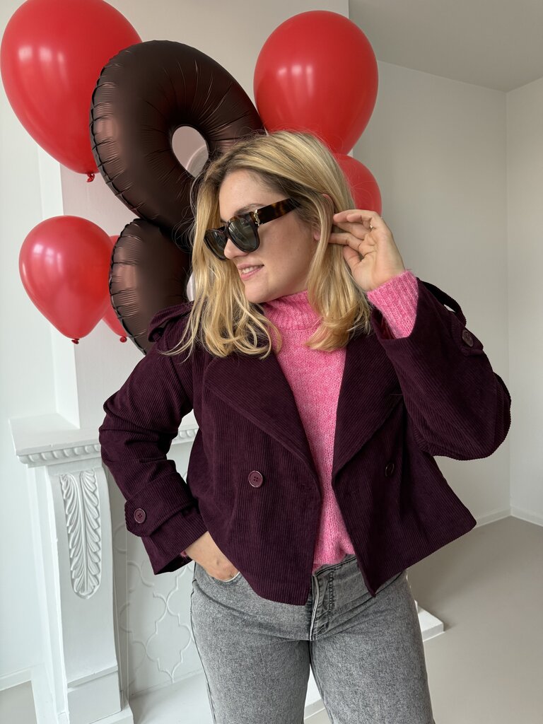 Alba trenchcoat burgundy