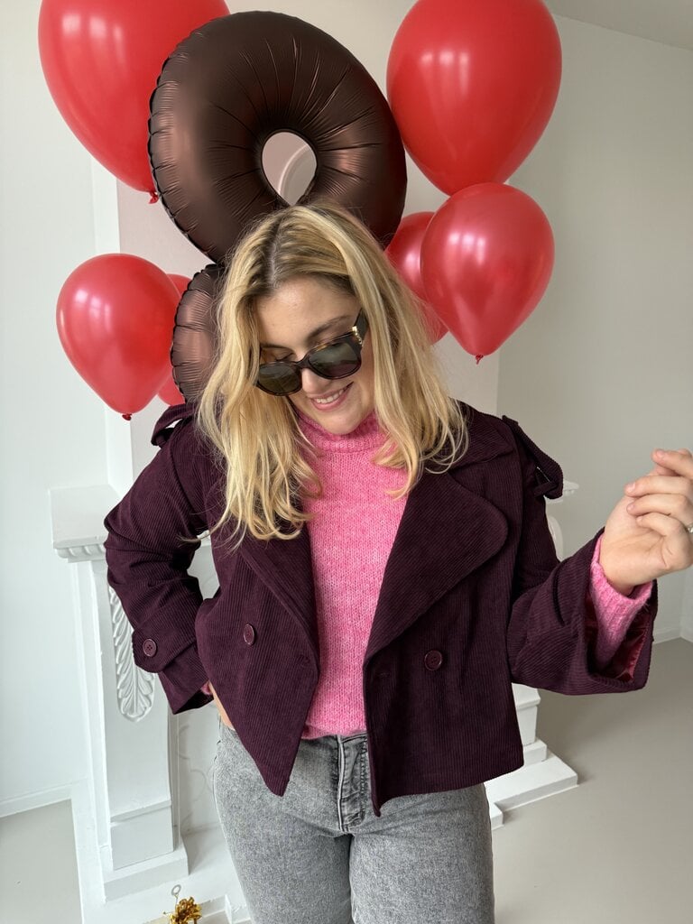 Alba trenchcoat burgundy