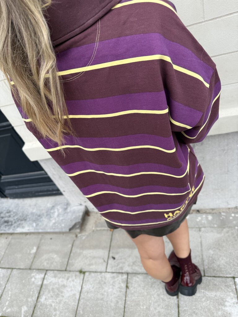 Pollie polo brown/purple/yellow