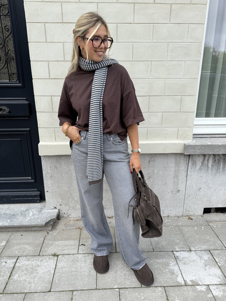Mila oversized t-shirt brown