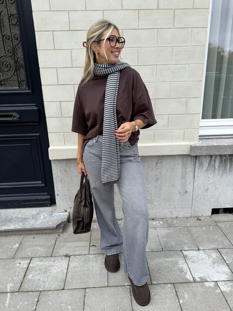 Mila oversized t-shirt brown