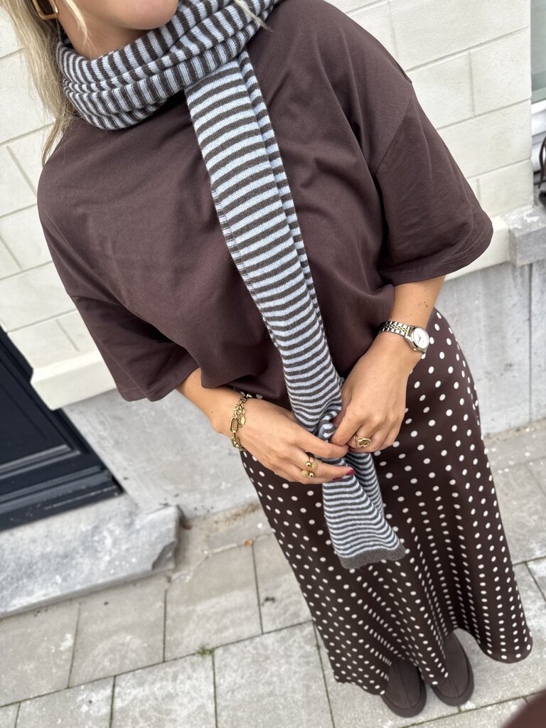 Mila oversized t-shirt brown