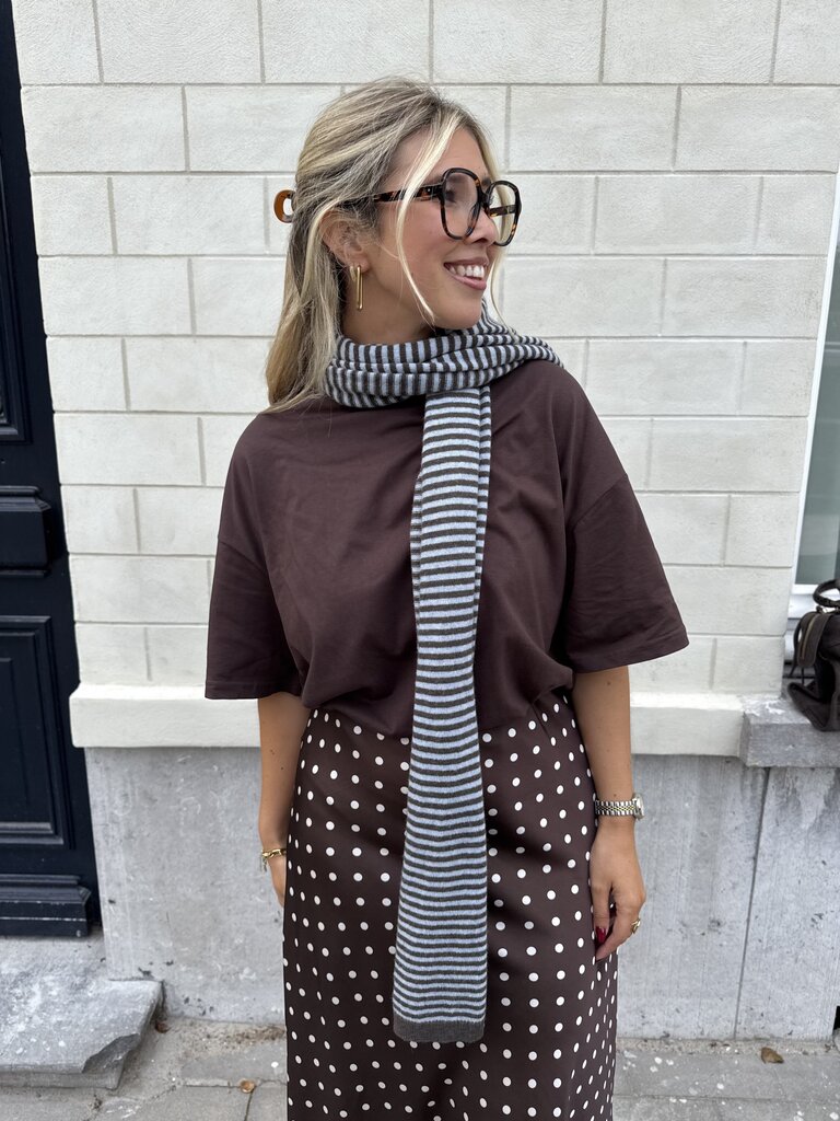 Mila oversized t-shirt brown