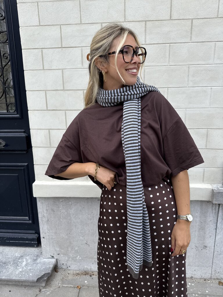 Mila oversized t-shirt brown