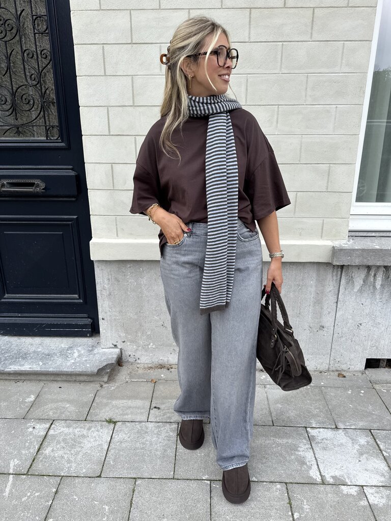 Mila oversized t-shirt brown