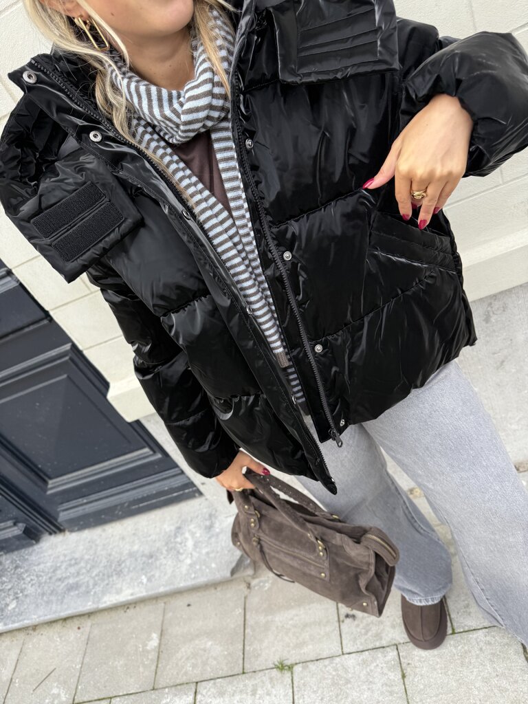 Bergen puffer jacket black