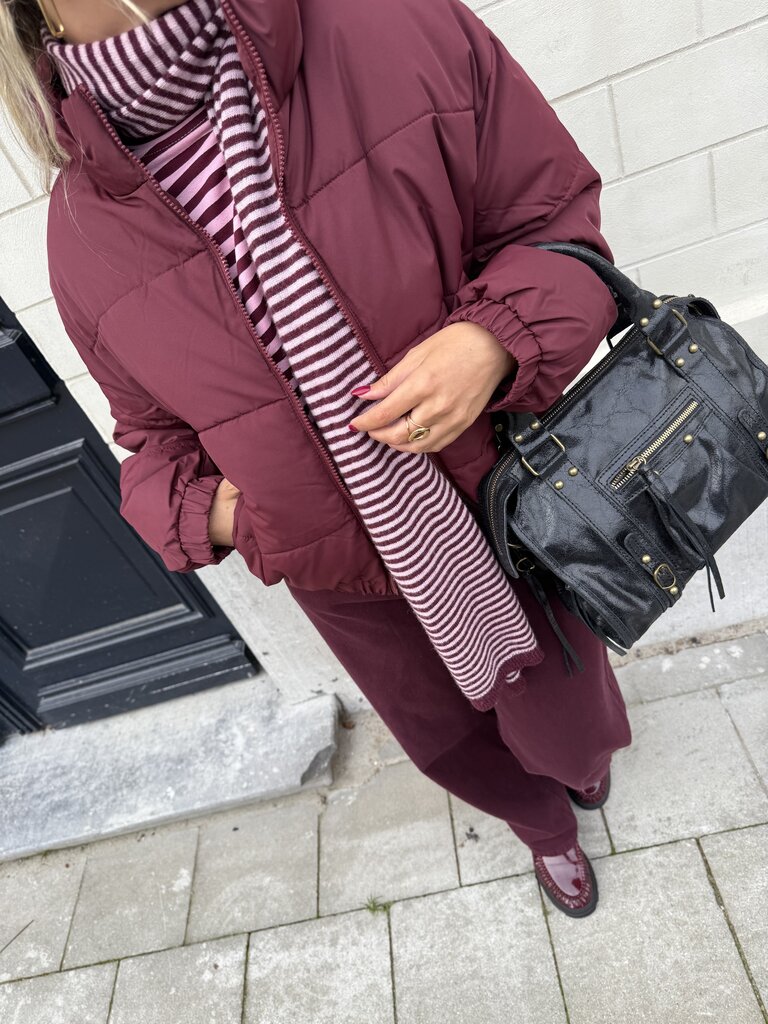 Tracy puffer bordeaux