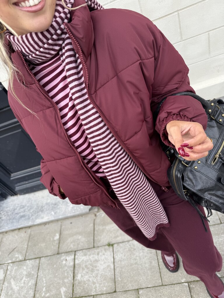 Tracy puffer bordeaux