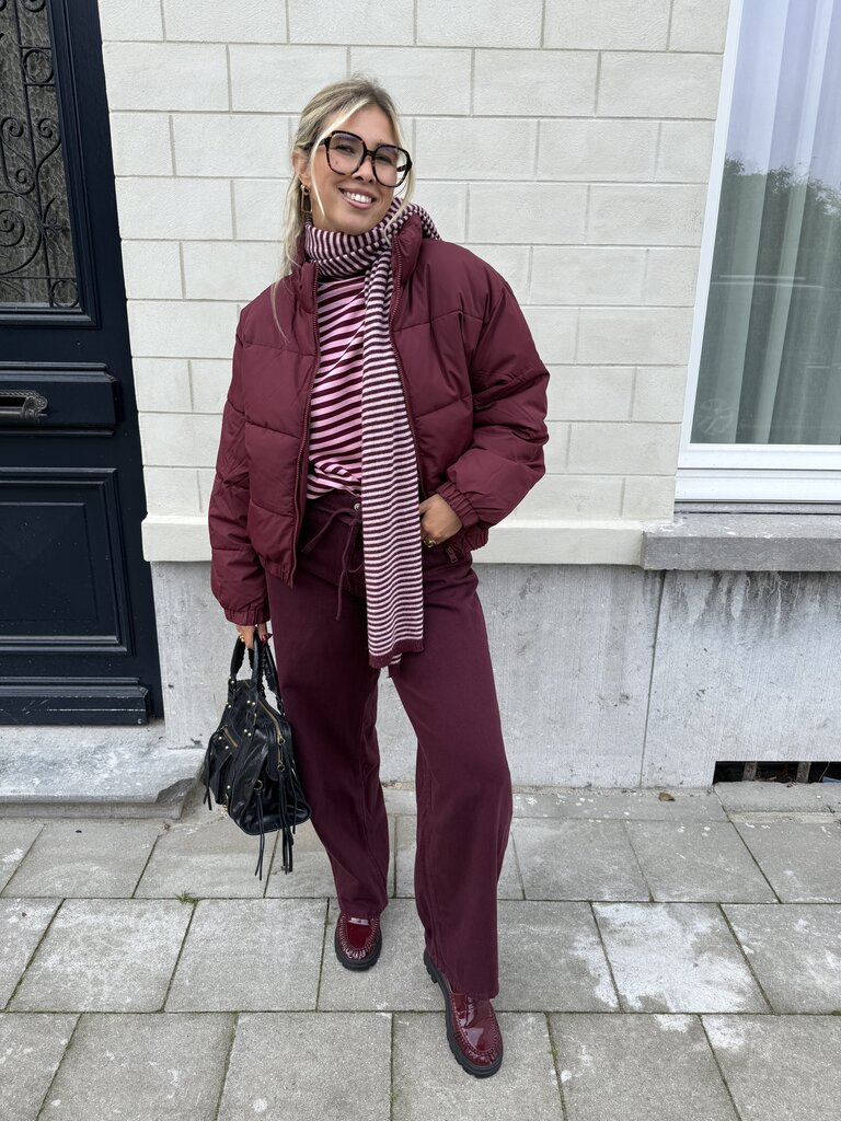 Tracy puffer bordeaux