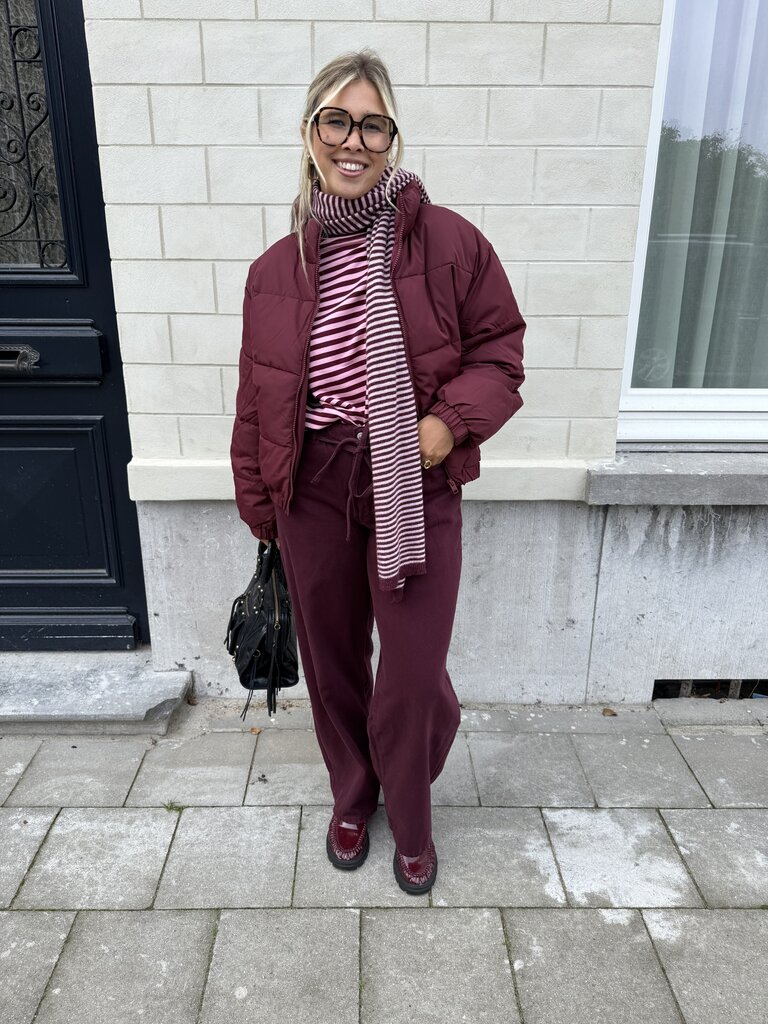 Tracy puffer bordeaux