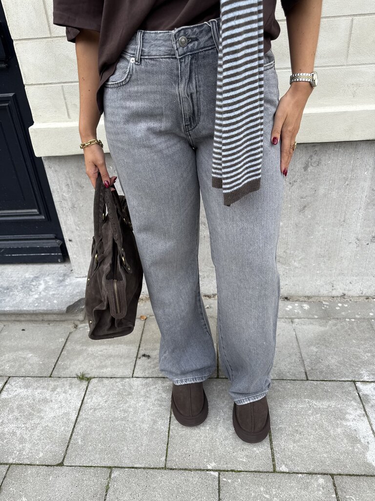 Cobain regular wide jeans grey