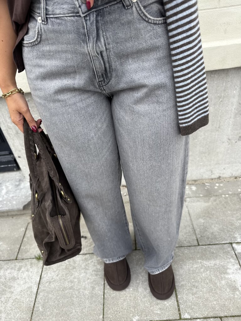 Cobain regular wide jeans grey