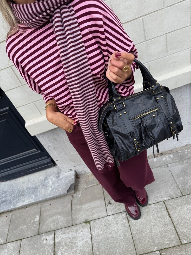 Milla & Milly soft scarf burgundy/pink
