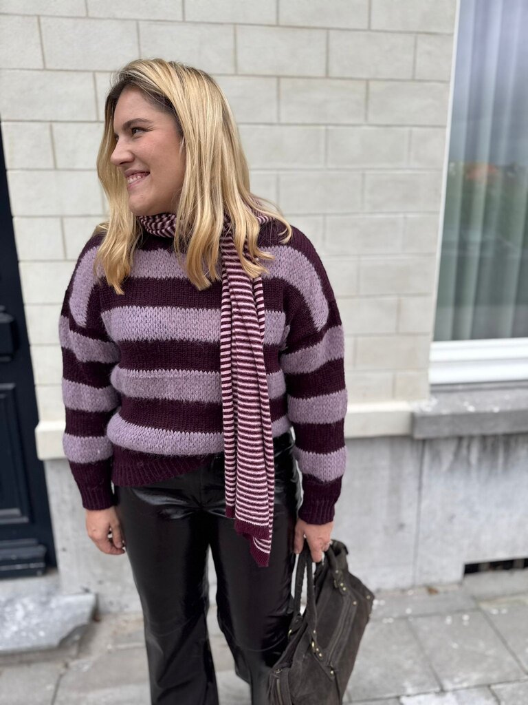 Camel sweater wine red/Lila