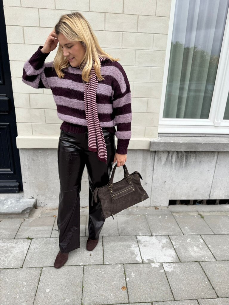 Camel sweater wine red/Lila