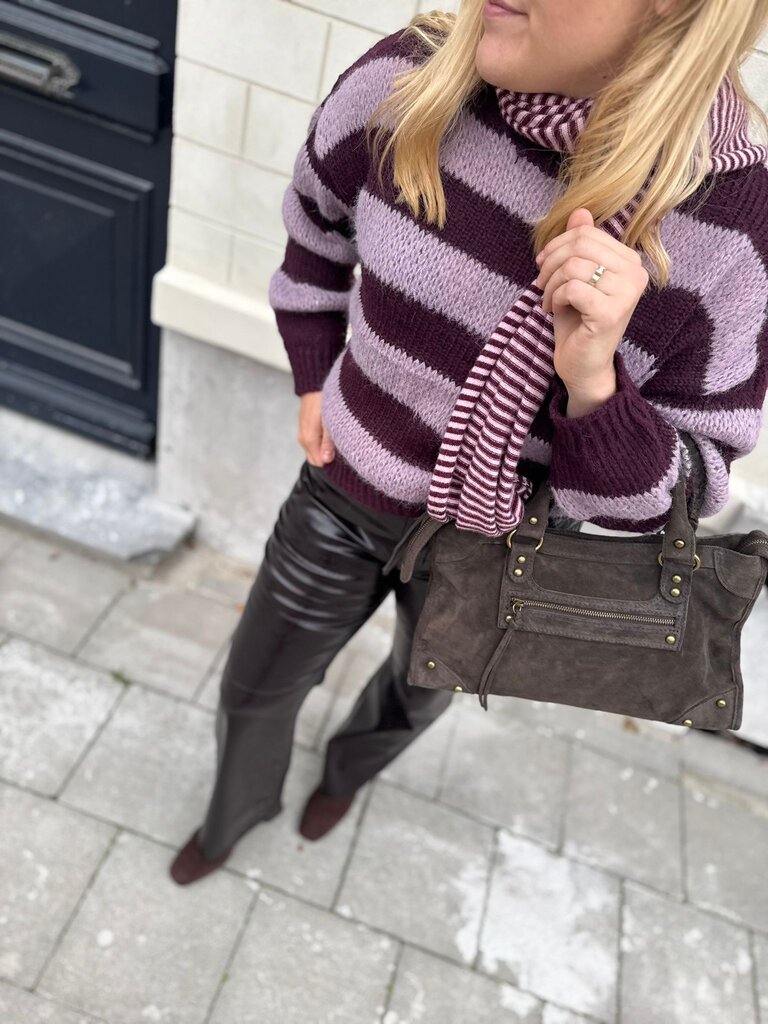 Camel sweater wine red/Lila