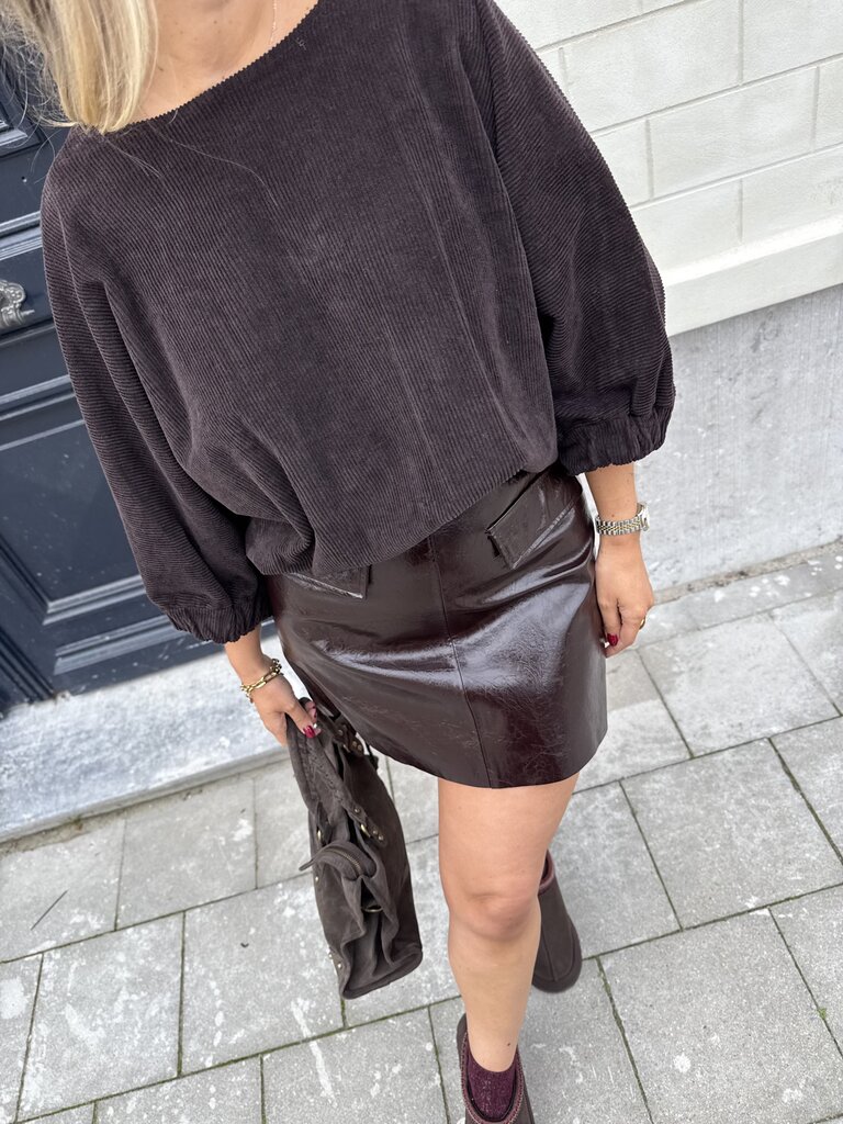 Filou blouse brown