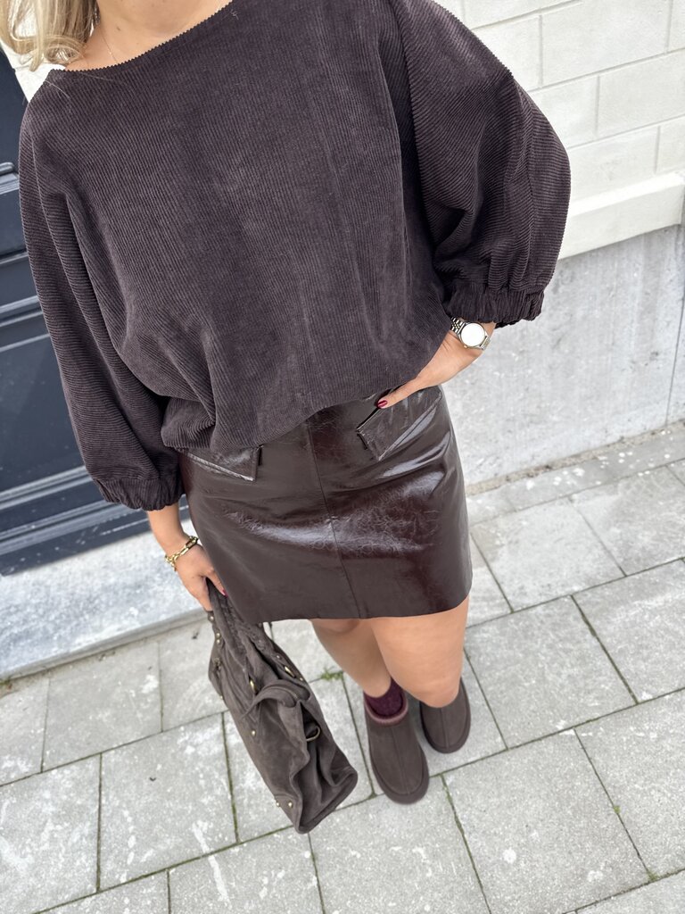 Filou blouse brown