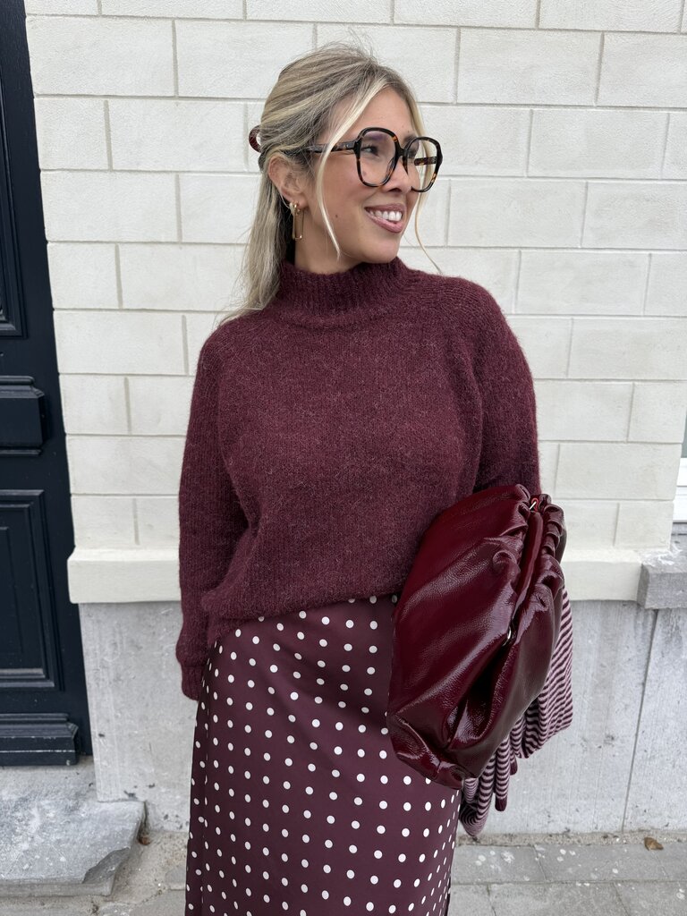 Zoey knit burgundy