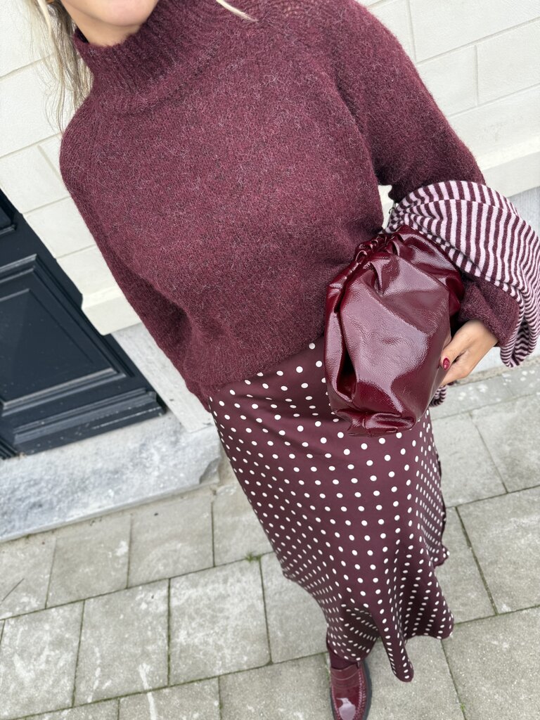 Zoey knit burgundy