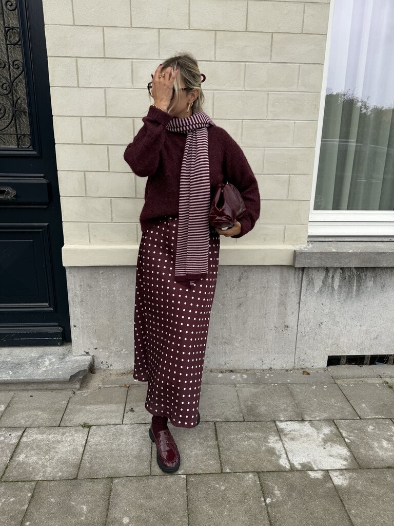 Zoey knit burgundy