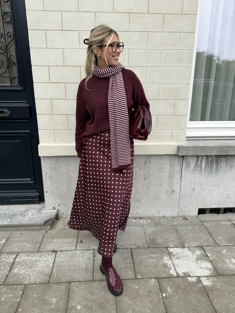 Zoey knit burgundy