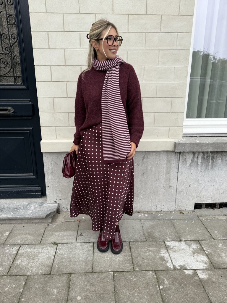 Zoey knit burgundy