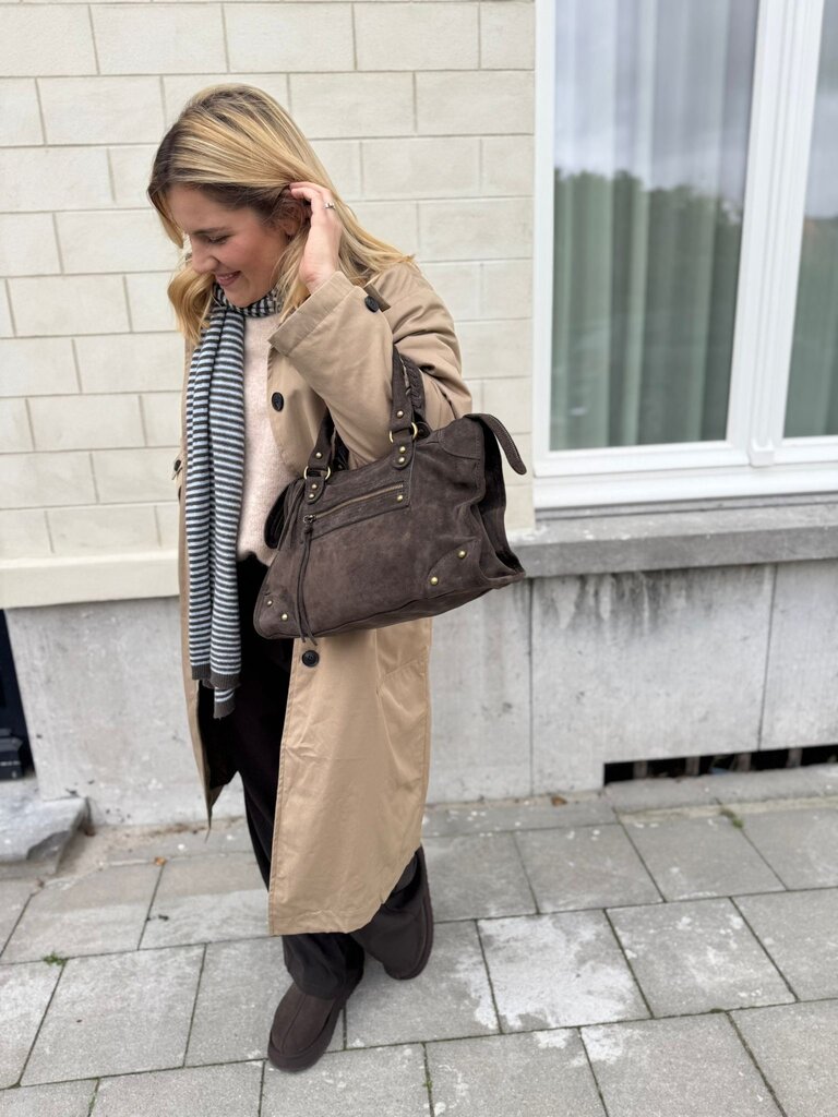 Margaux bag brown suede