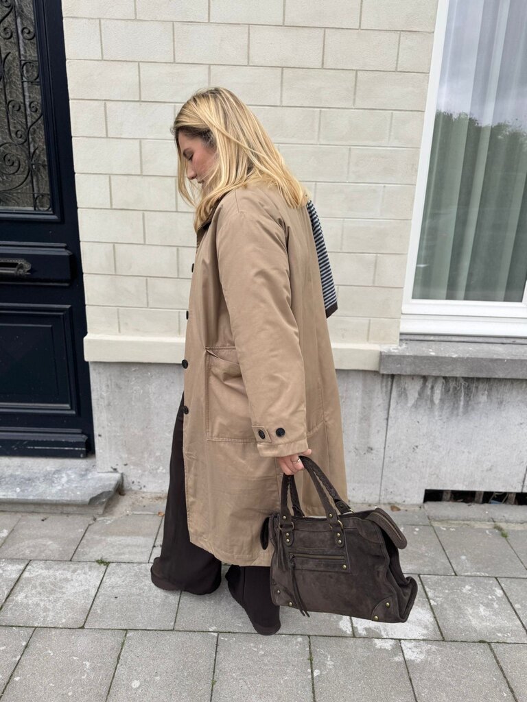 Margaux bag brown suede