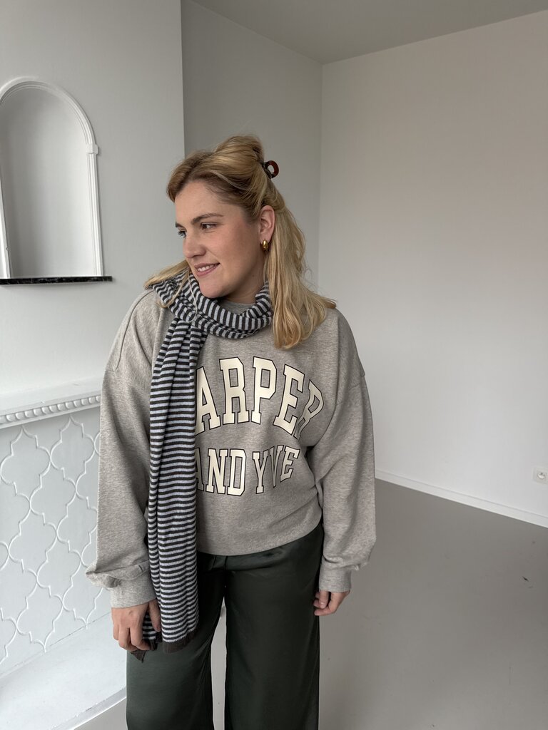 Varsity sweater grey