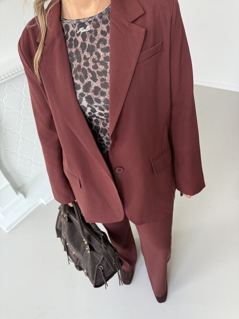 Maisie blazer brick red/brown