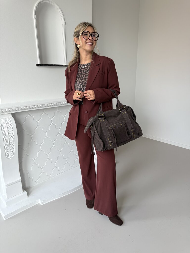 Maisie blazer brick red/brown