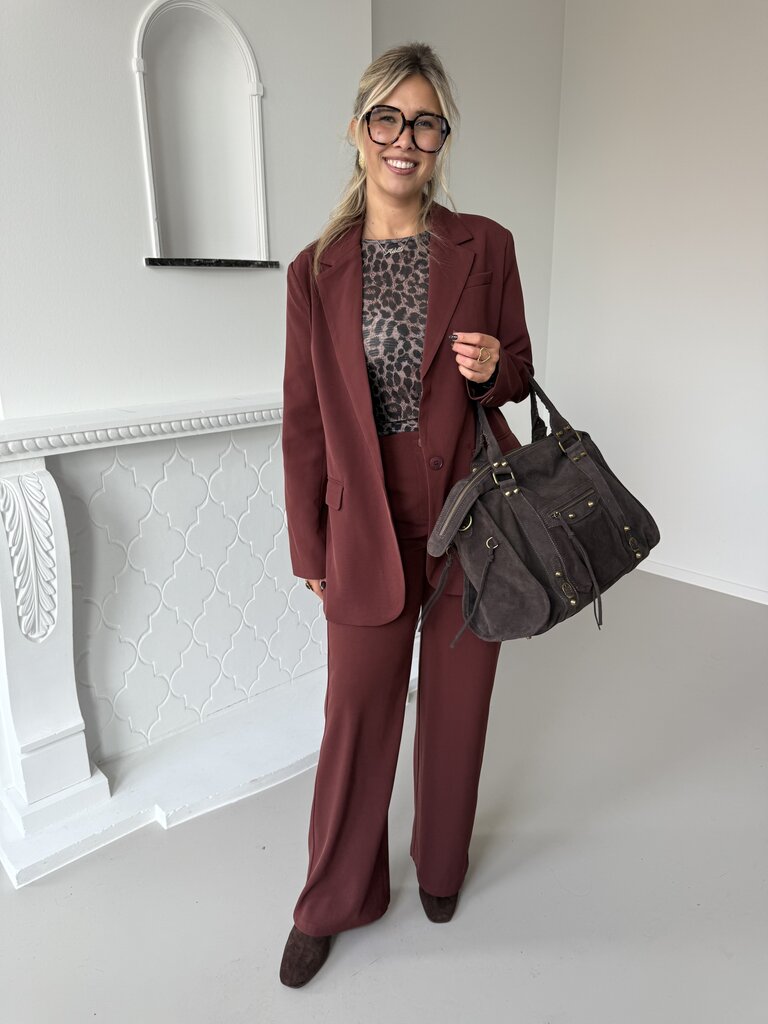 Maisie blazer brick red/brown