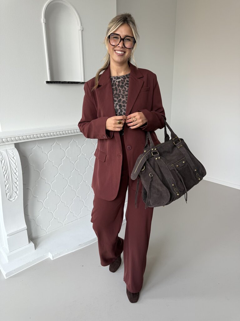 Maisie blazer brick red/brown