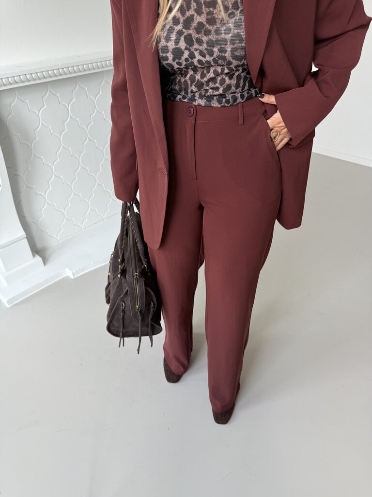 Solange pants brick red/brown