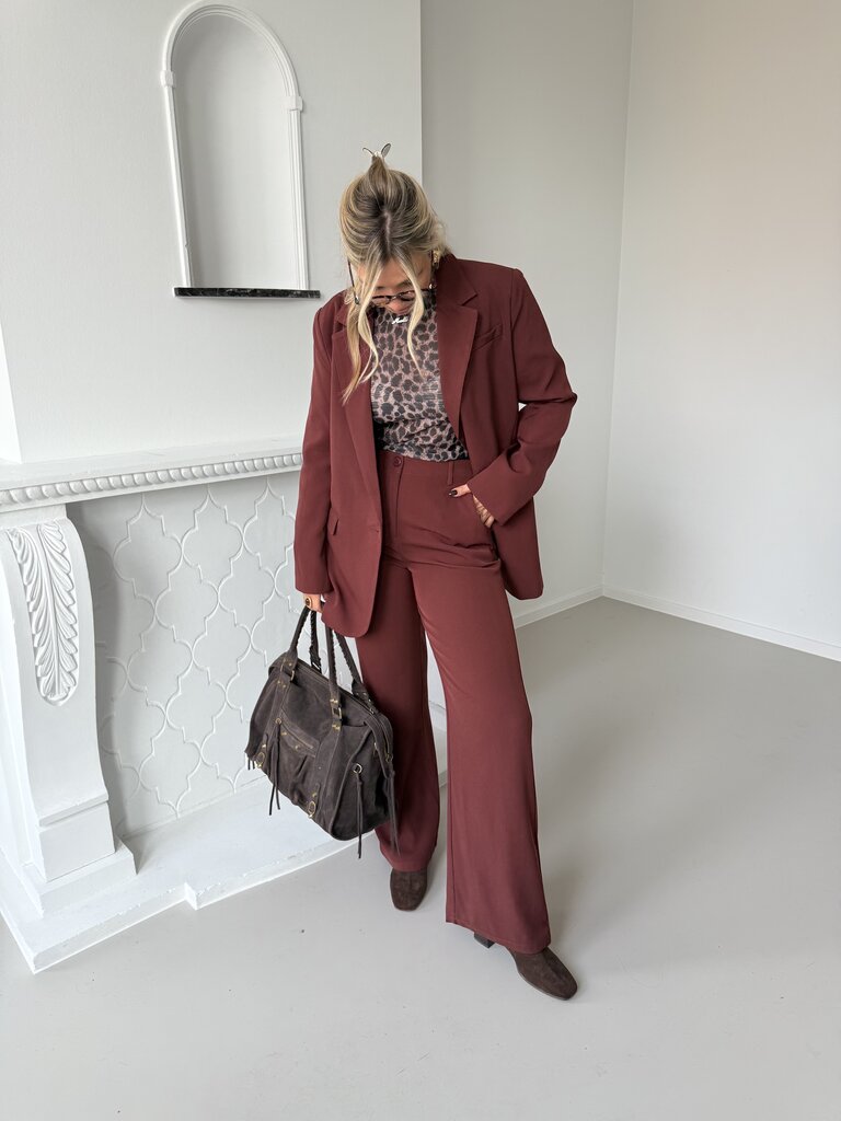 Solange pants brick red/brown