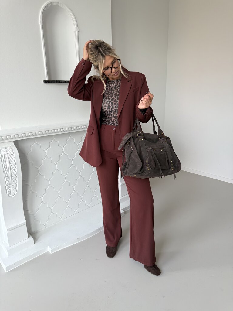 Solange pants brick red/brown