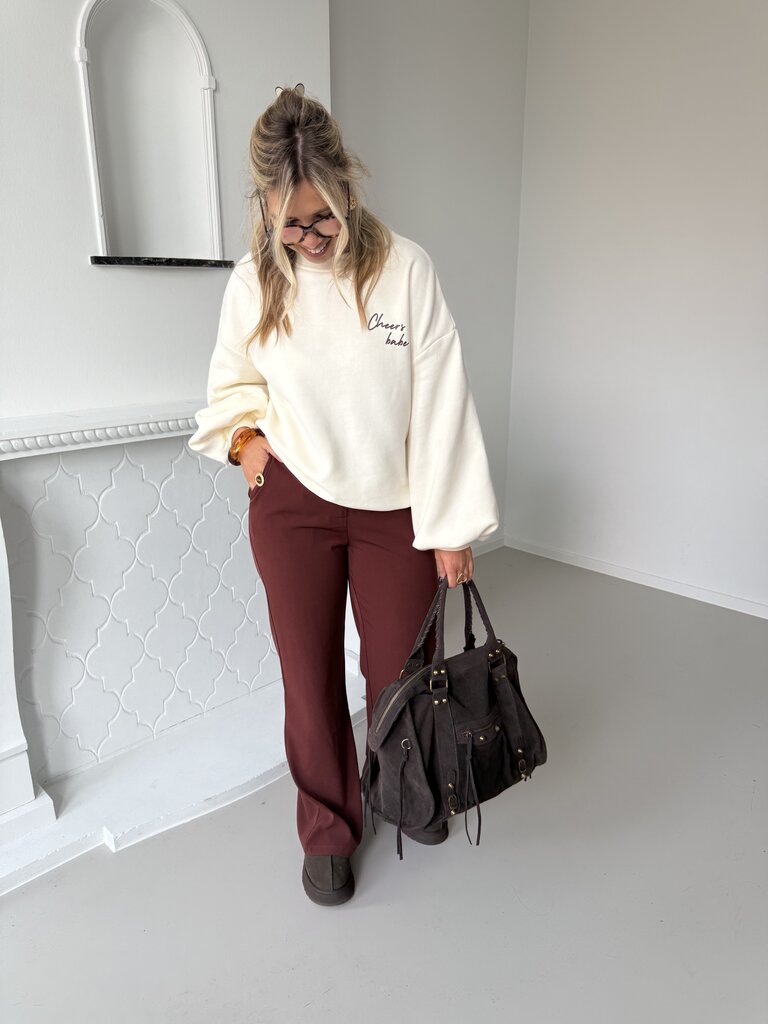 Solange pants brick red/brown