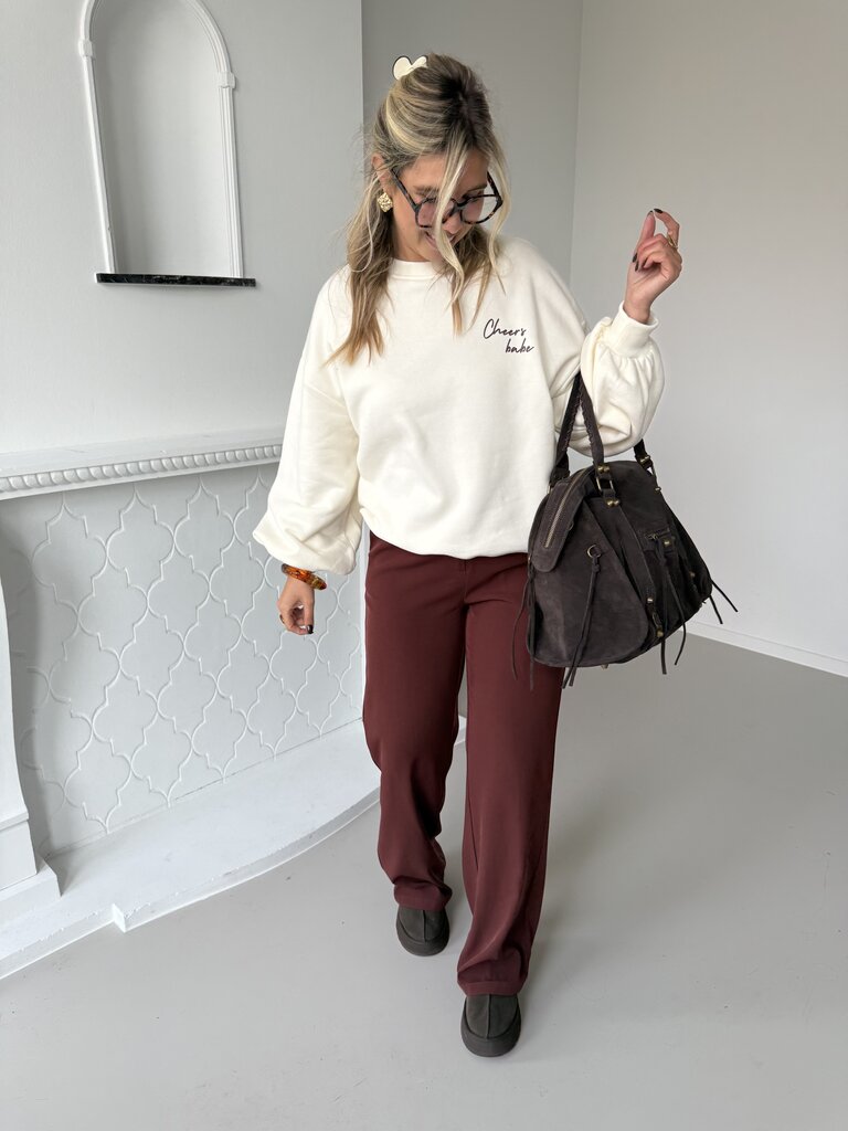 Solange pants brick red/brown