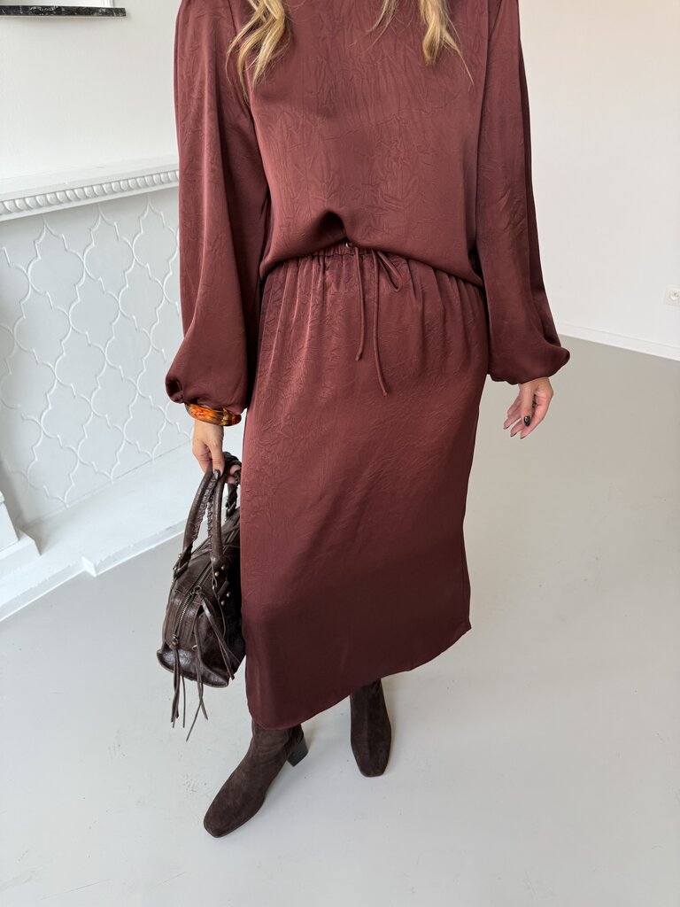 Atel skirt brick red/brown