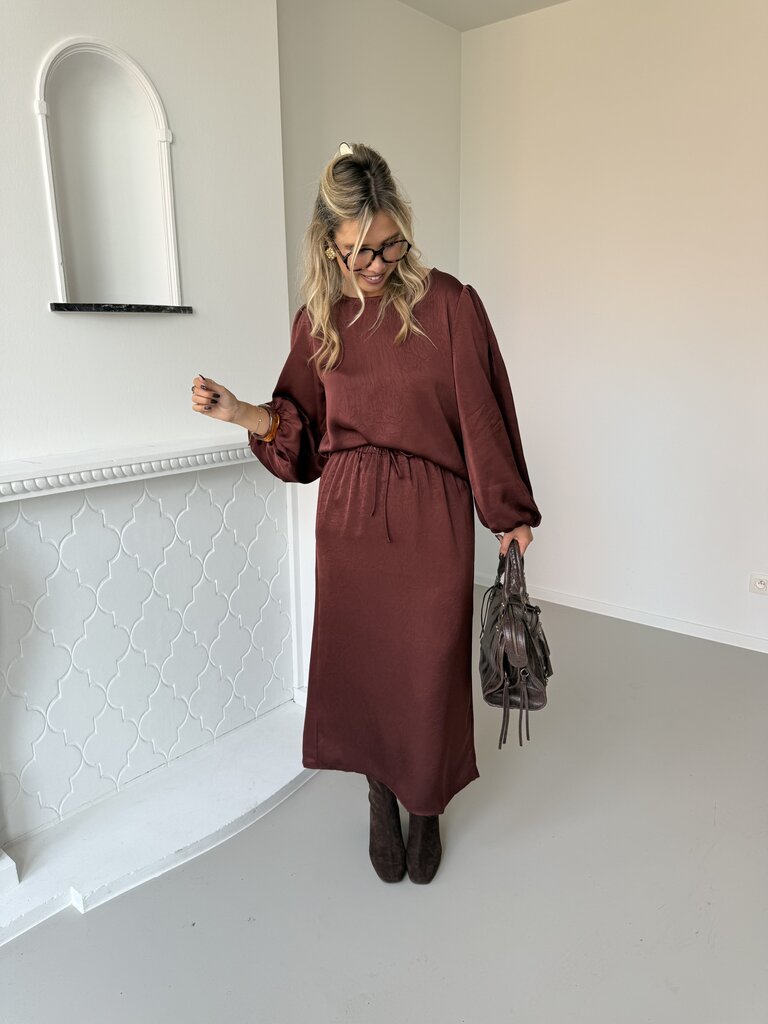 Atel skirt brick red/brown