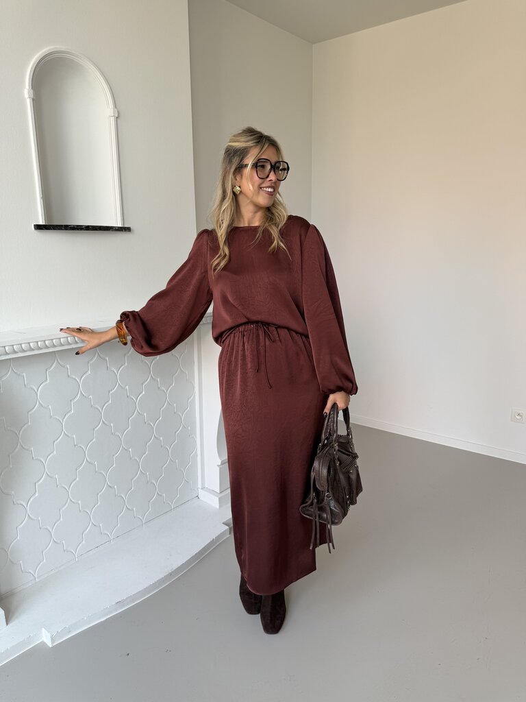 Atel skirt brick red/brown