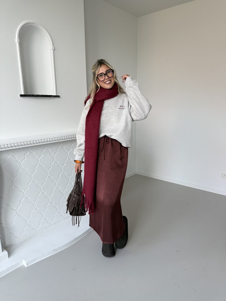 Roll with it sweat grey