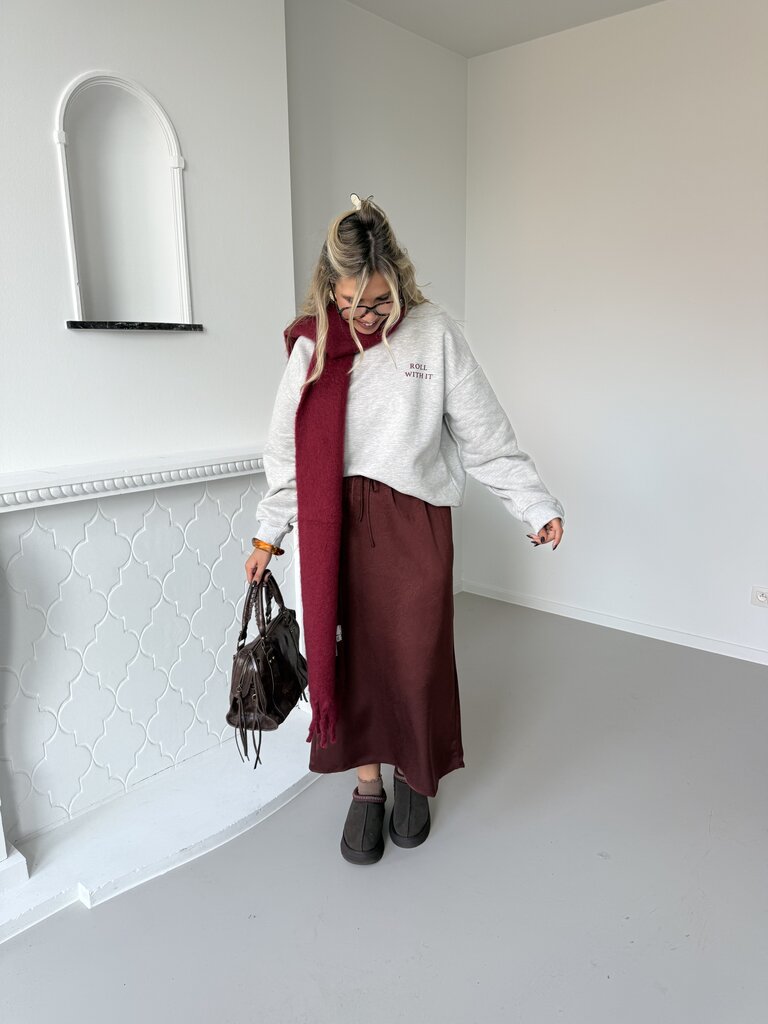 Roll with it sweat grey