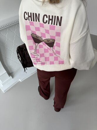 Sweater ecru cheers babe Sweater ecru cheers babe