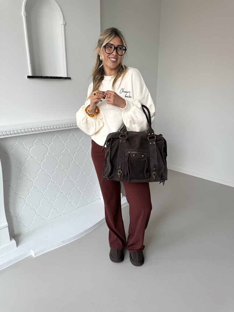 Sweater ecru cheers babe