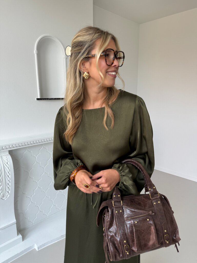 Manon top army green