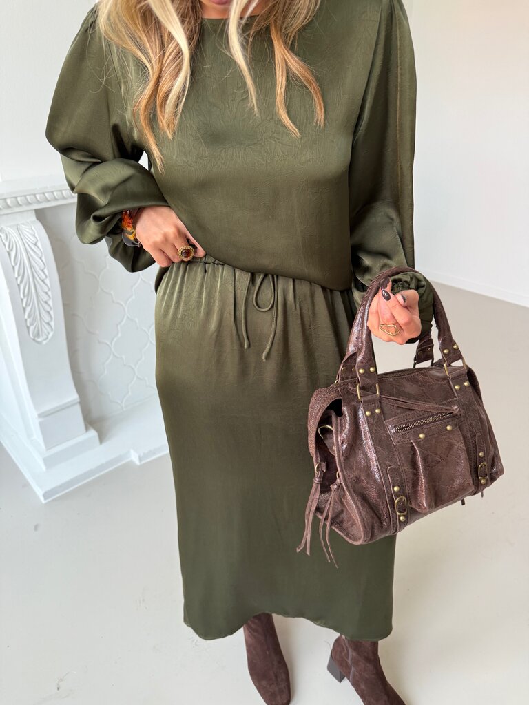 Manon top army green