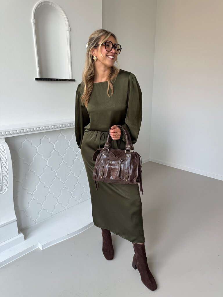 Manon top army green