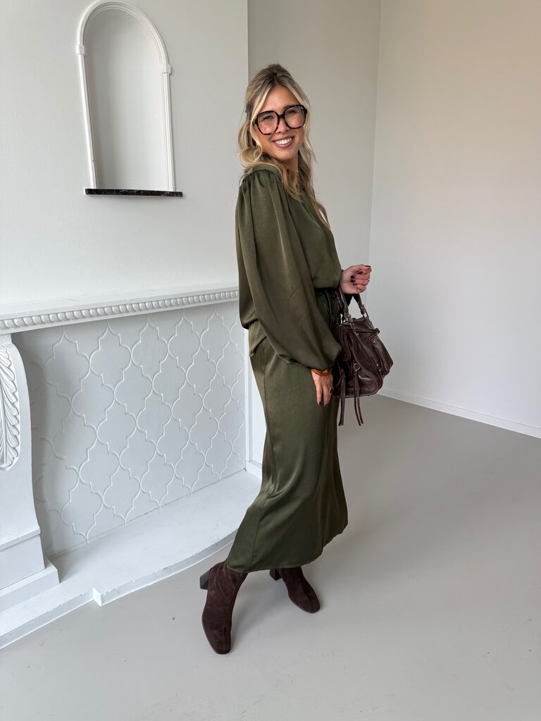 Manon top army green